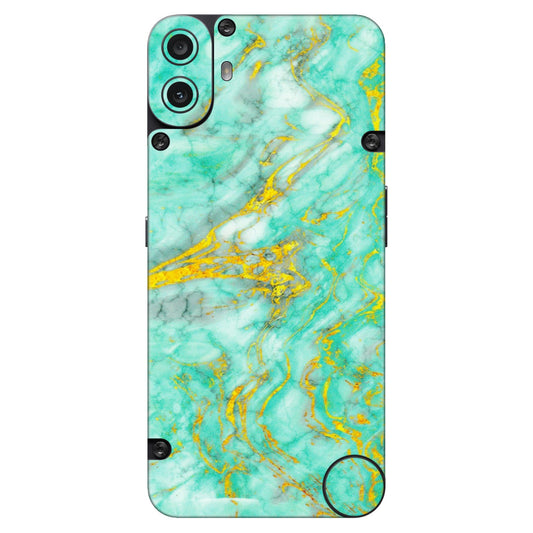 CMF by Nothing Phone Skins - Green And Gold Marble Feel - Matte Finish (M-16) CMF Phone 1