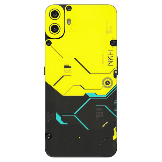 CMF by Nothing Phone Skins - Black Yellow Technica - Matte Finish (M-53) CMF Phone 1