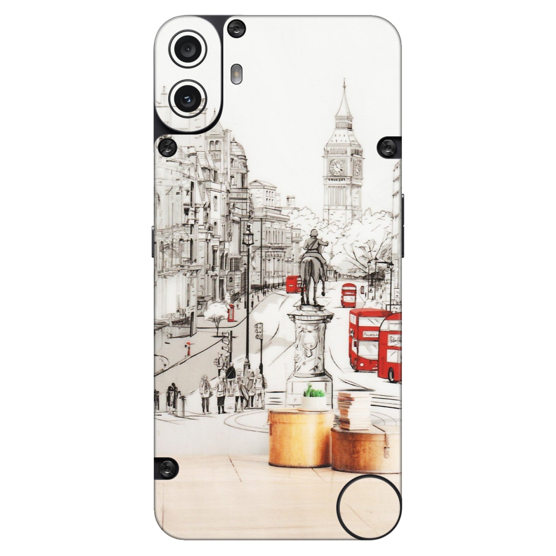 CMF by Nothing Phone Skins - Tranzy Series London Street - Transparent Finish (T-2) CMF Phone 1