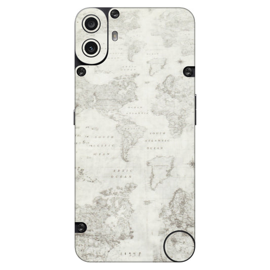 CMF by Nothing Phone Skins - Tranzy Series World Travel Map - Transparent Finish (T-4) CMF Phone 1