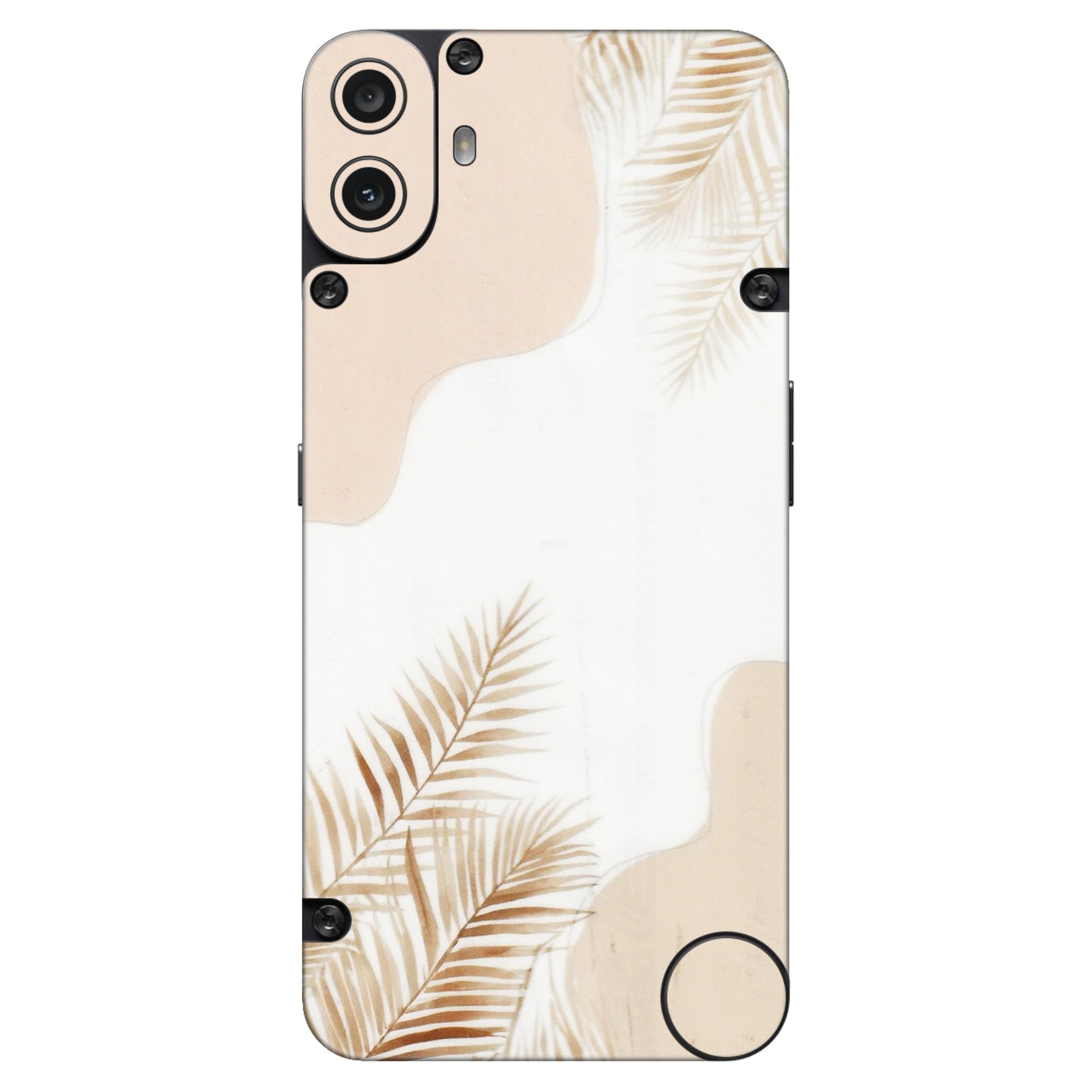 CMF by Nothing Phone Skins - Tranzy Series Gold Petals Abstract - Transparent Finish (T-8) CMF Phone 1