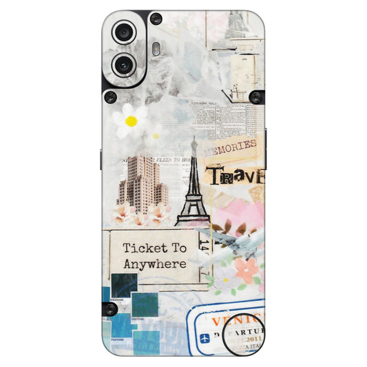 CMF by Nothing Phone Skins - Tranzy Series Travel Memories - Transparent Finish (T-9) CMF Phone 1