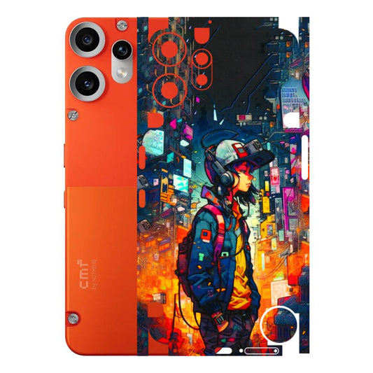 CMF by Nothing Phone Skins - Street Anime Guy - 3D Embossed Finish (L-158) CMF Phone 2 Pro