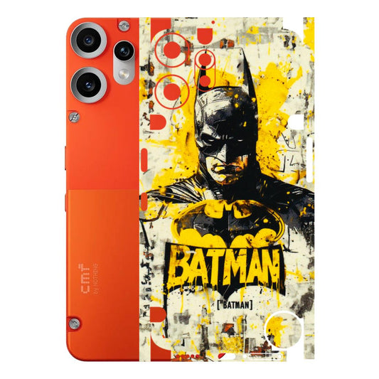 CMF by Nothing Phone Skins - Batman Yellow BT - 3D Embossed Finish (L-304) CMF Phone 2 Pro