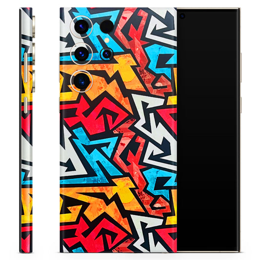 RGB Zigzag Love Matte Finish Phone Skin