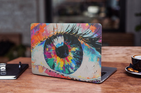 Colourful Eye Abstract 3D Vision Textured Laptop Skin