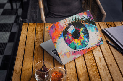 Colourful Eye Abstract 3D Vision Textured Laptop Skin