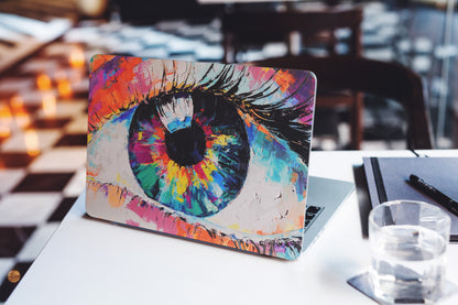 Colourful Eye Abstract 3D Vision Textured Laptop Skin