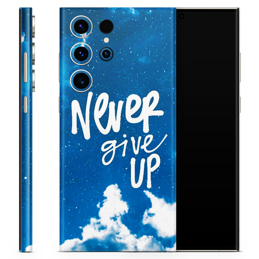 Never Give Up 3D Textured Latest Phone Skin