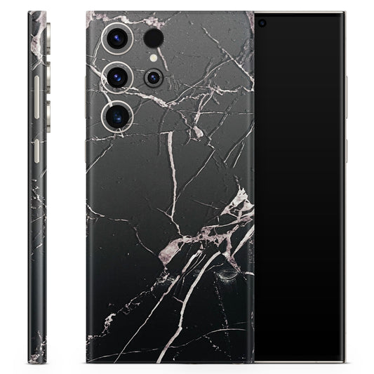 Black Marble Feel 3D Finish Phone Skin