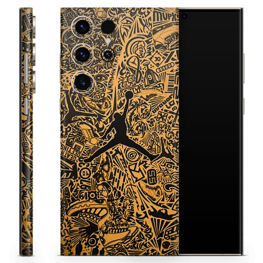 Premium Gold Basketball Player  3D Textured Phone Skin