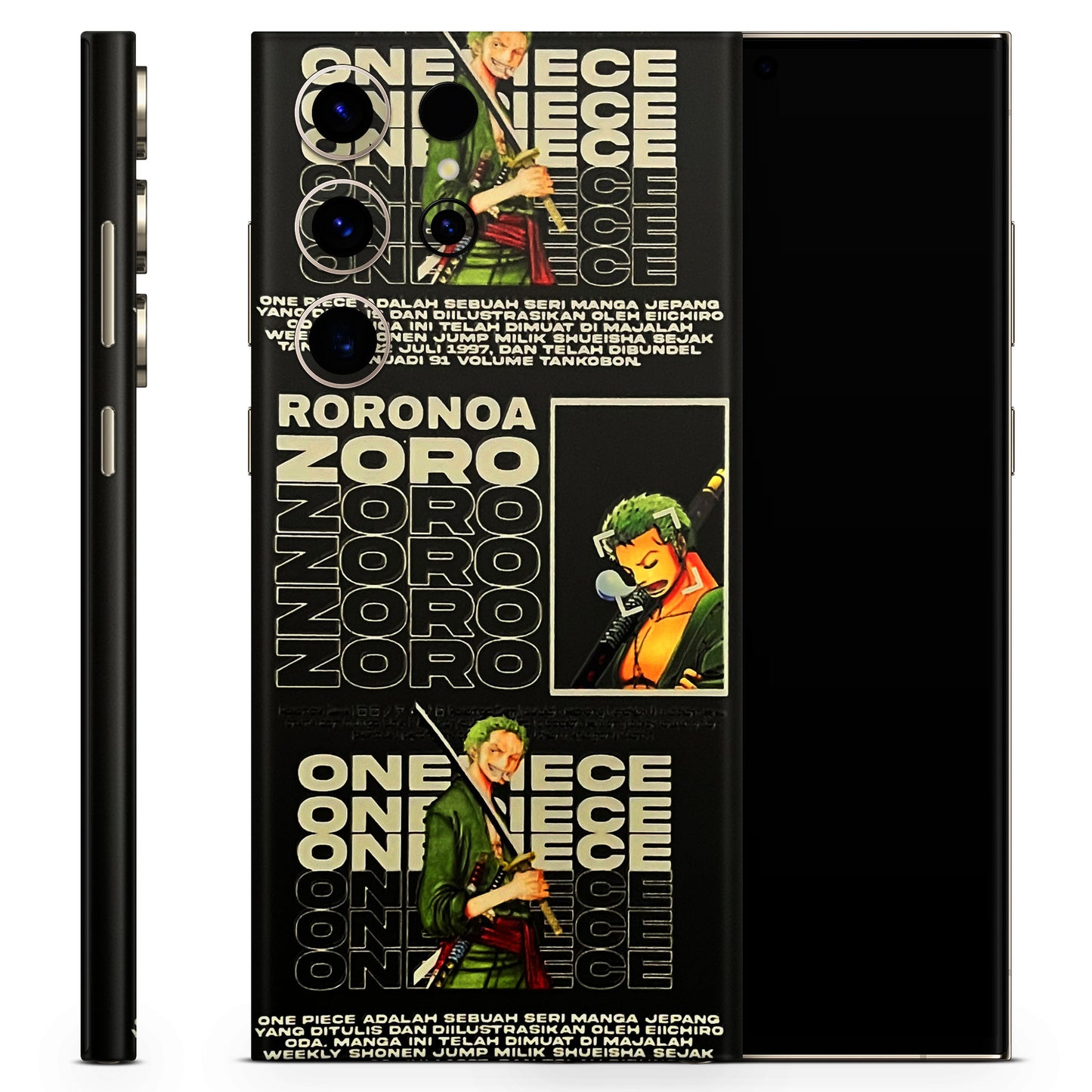 One Piece Zoro 3D Textured Phone Skin