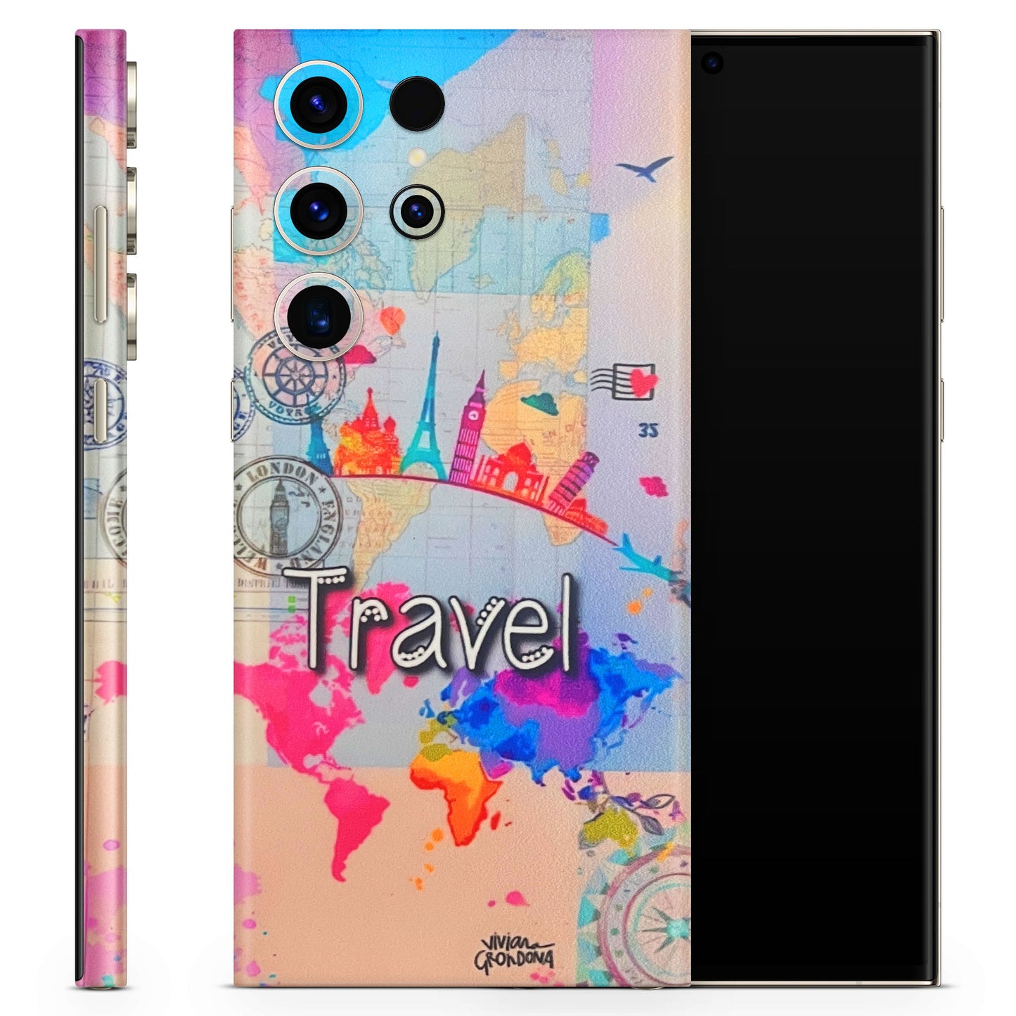 Travel The Wonders Matte Finish Phone Skin