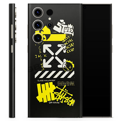 Anti Social Graffiti  3D Textured Phone Skin