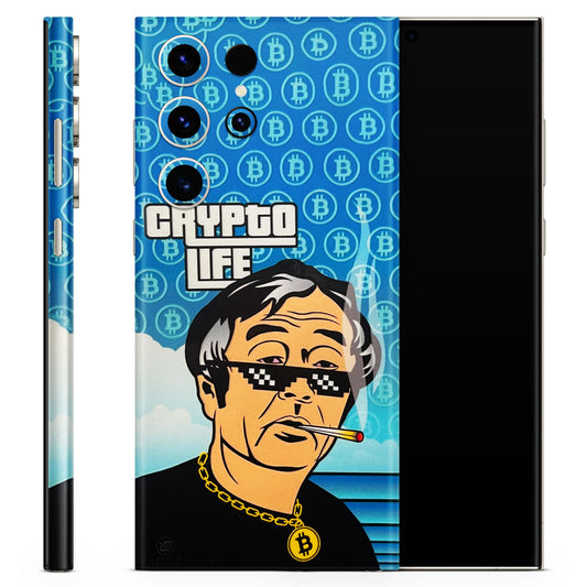 Thug Crypto life 3D Embossed Phone Skin