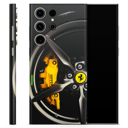 Ferrari Wheel Alloy 3D Embossed Phone Skin