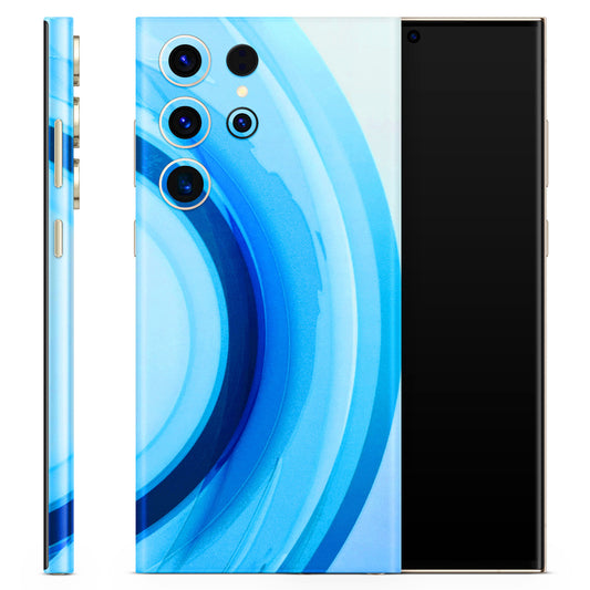 The Blue Curve 3D Finish Phone Skin