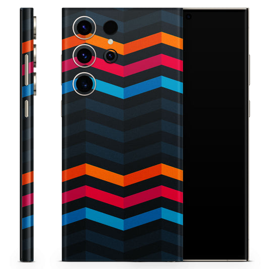 Zig Zag Line Pattern Matte Finish Latest Phone Skin