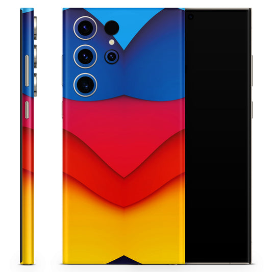 Colourful Abstract Pattern Matte Finish Latest Phone Skin