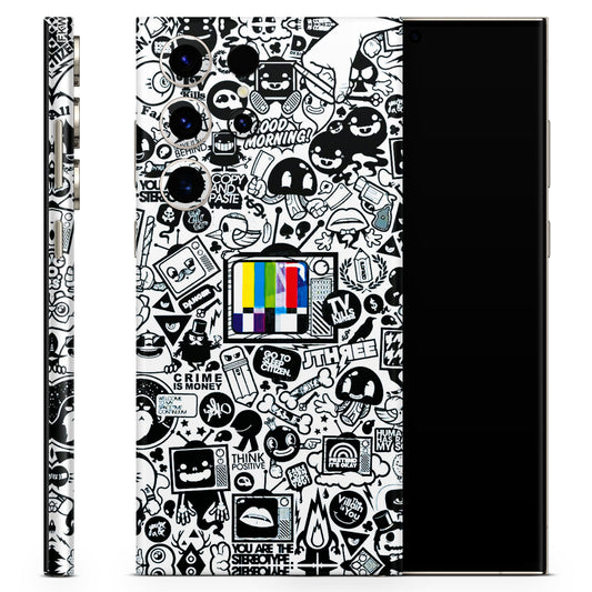 Doodles Positive Art 3D Textured Latest Phone Skin