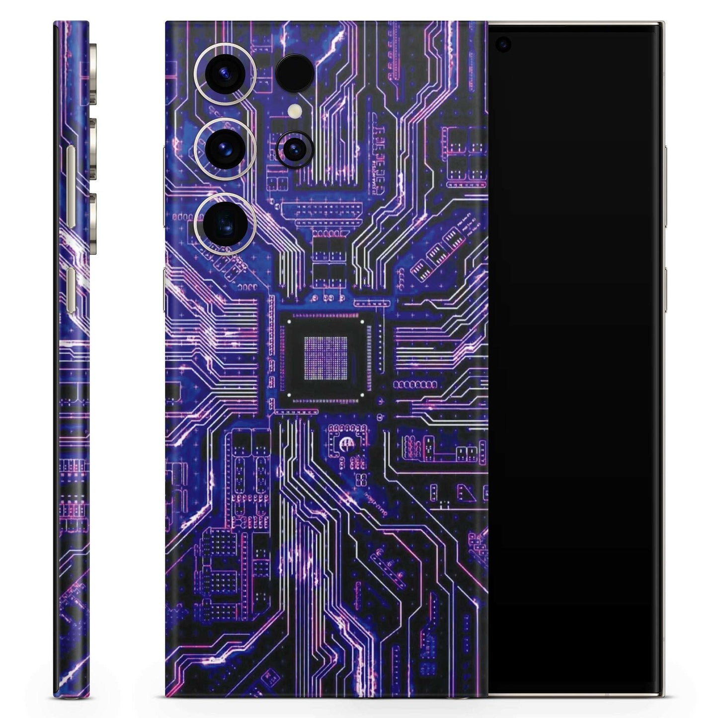 Blue Circuit 3D Textured Latest Phone Skin