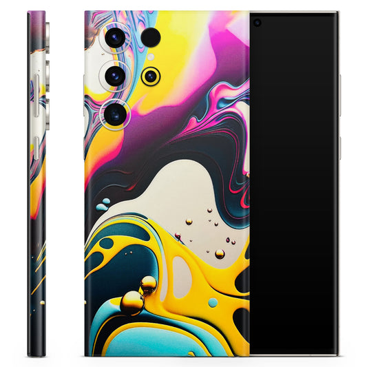 Multicolor Abstract pattern 3D Finish Phone Skin