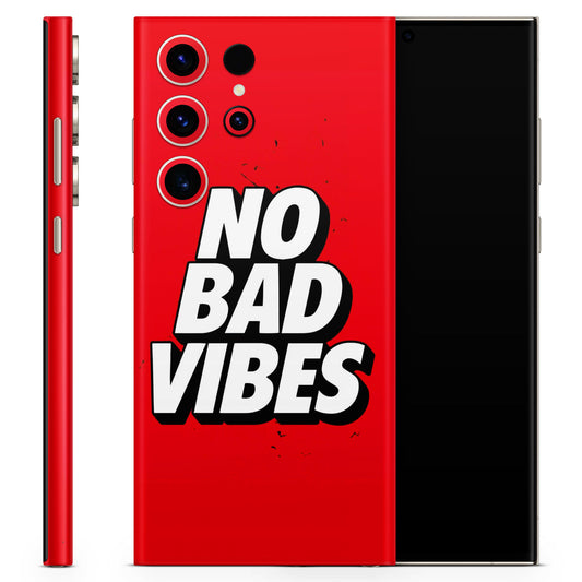 No Bad Vibes 3D Textured Latest Phone Skin