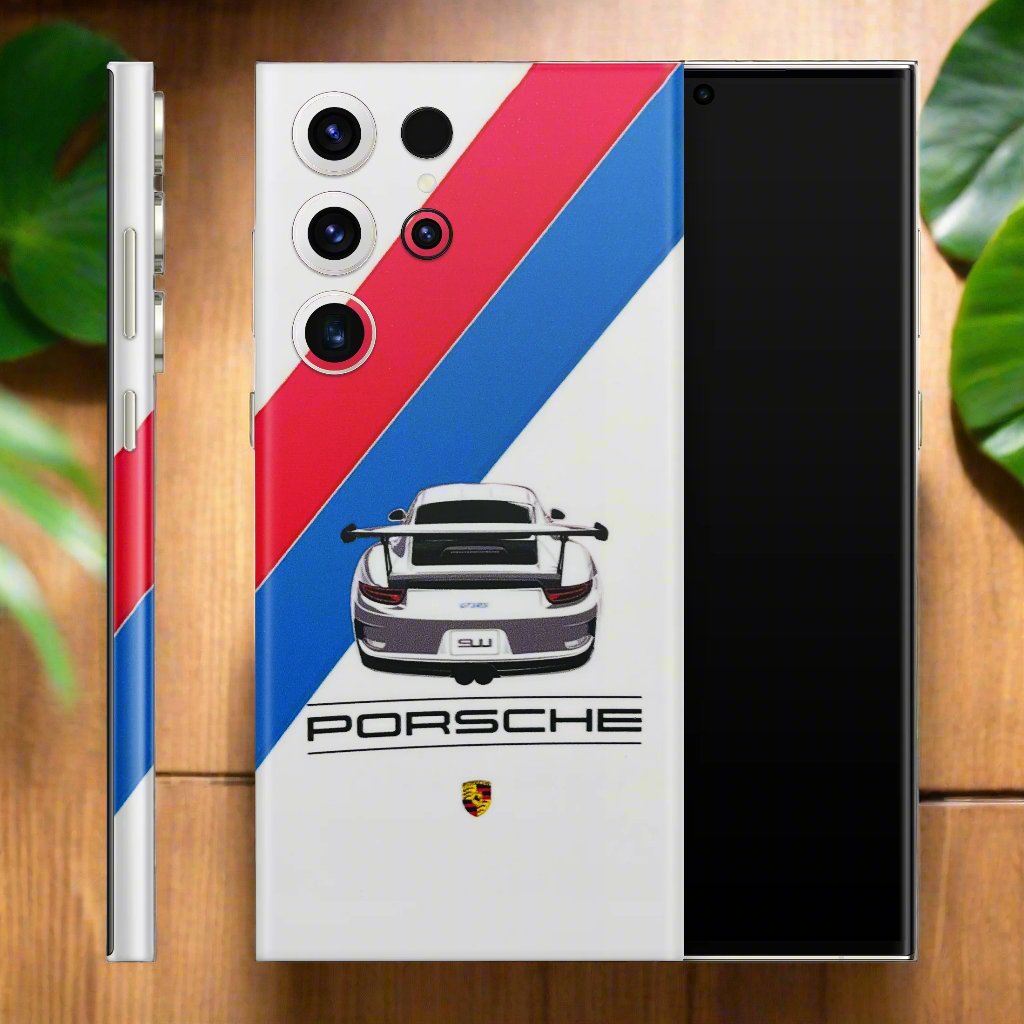 Porche Car Sober Logo 3D Finish Phone Skin