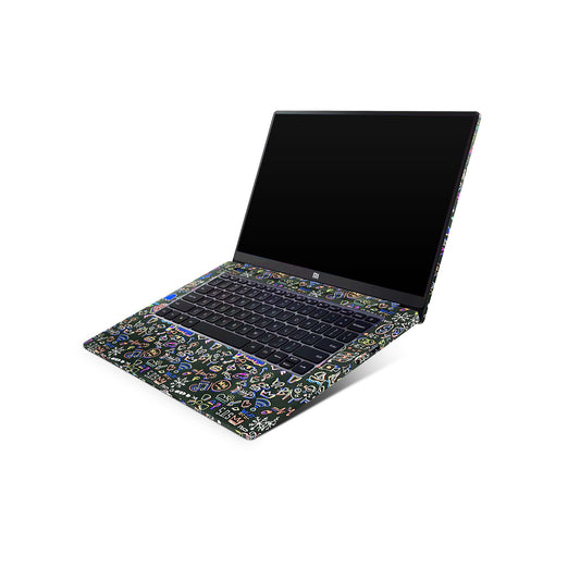 Colourful Doodles Matte Finish Laptop Skin