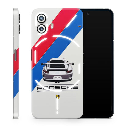 Porche Car Sober Logo 3D Finish Phone Skin