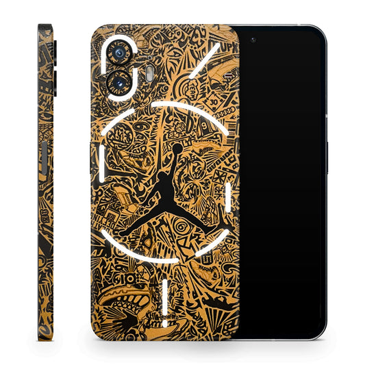 Premium Gold Basketball Player  3D Textured Phone Skin