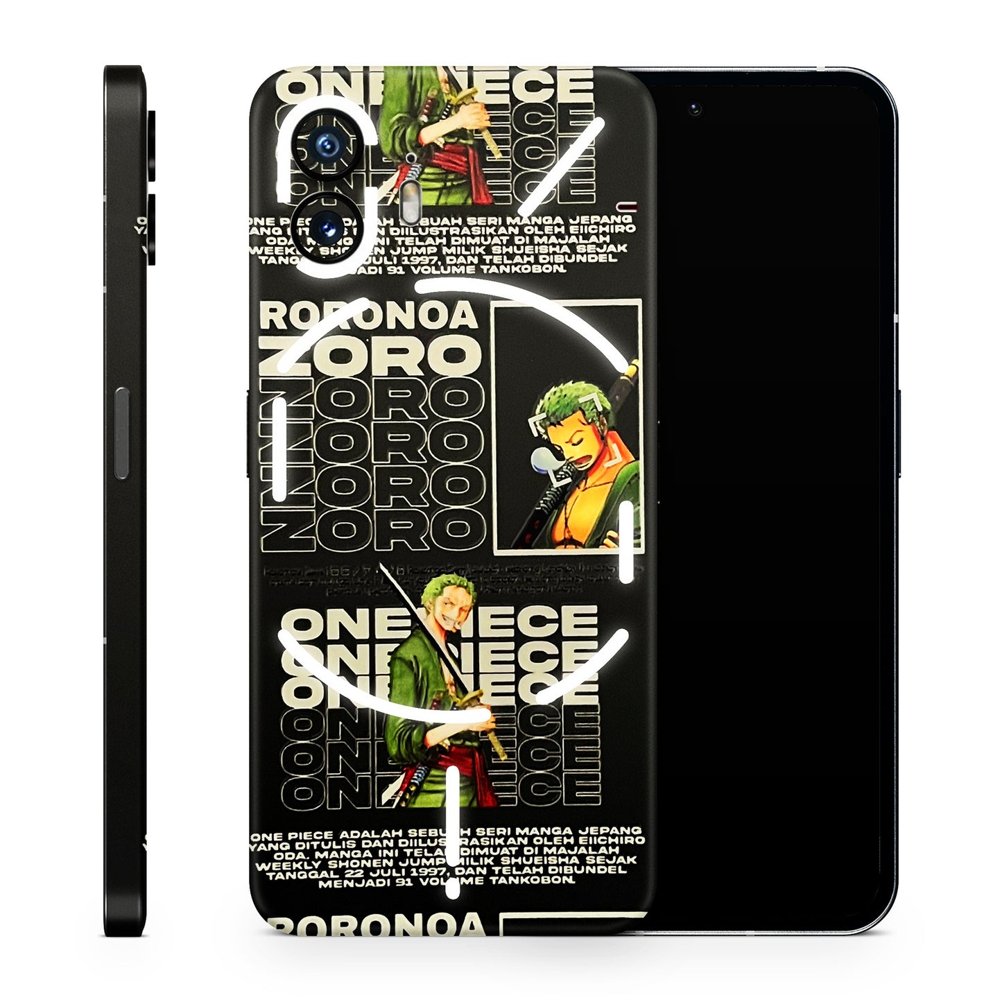 One Piece Zoro 3D Textured Phone Skin