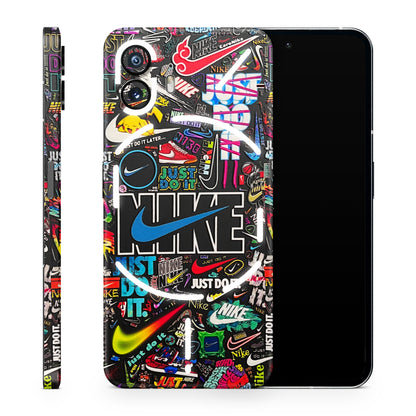 Just Do It Doodles 3D Textured Phone Skin - Skinly