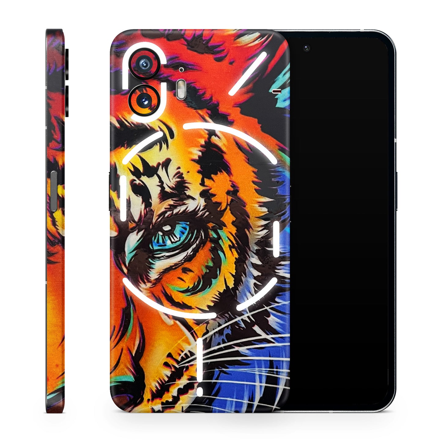 Angry Tiger 3D Textured Phone Skin