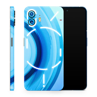 The Blue Curve 3D Finish Phone Skin