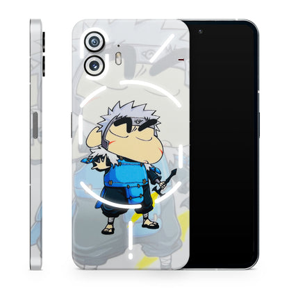 Angry Young Shinchan 3D Finish Phone Skin