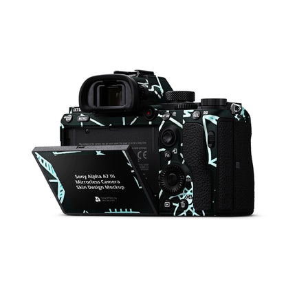 Blackboard Doodles Matte Finish Camera Skin