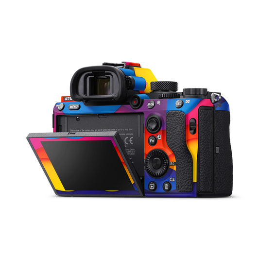 Colourful Abstract Pattern Matte Finish Camera Skin
