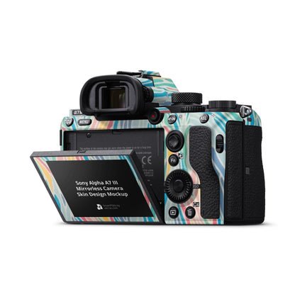 Sober Blue Matte Finish Camera Skin