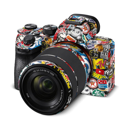 Popular Brands Graffiti Matte Finish Camera Skin