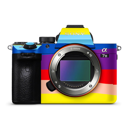 Rainbow Wave Art Matte Finish Camera Skin