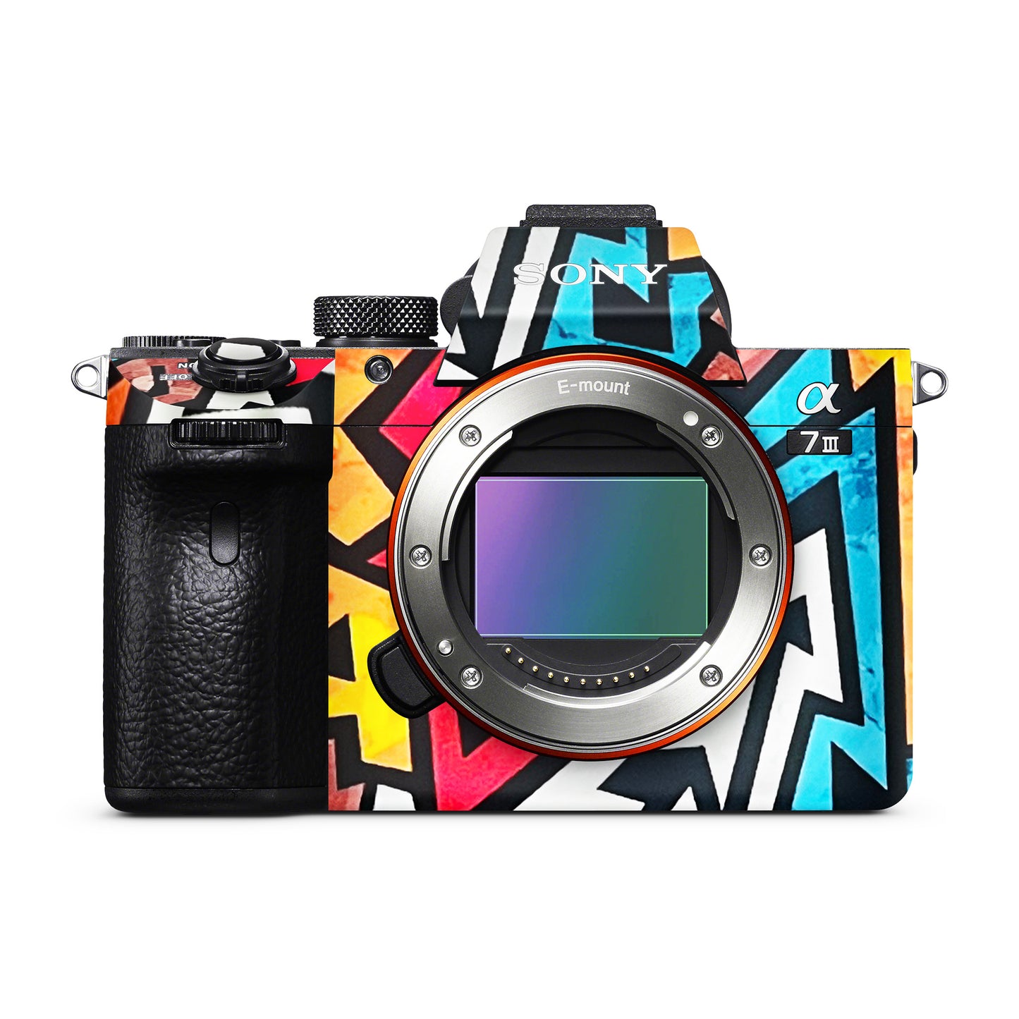 RGB Zig Zag Matte Finish Camera Skin