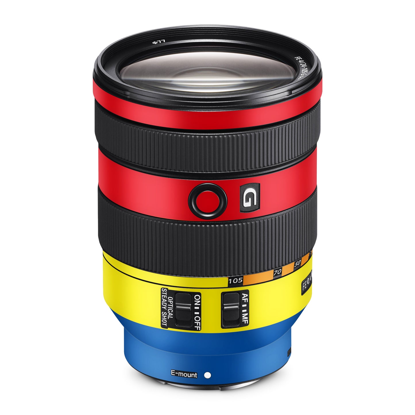 Colourful Striped Matte Finish Camera Skin