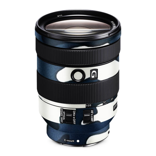 Navy Blue Camouflage Matte Finish Lens Skin