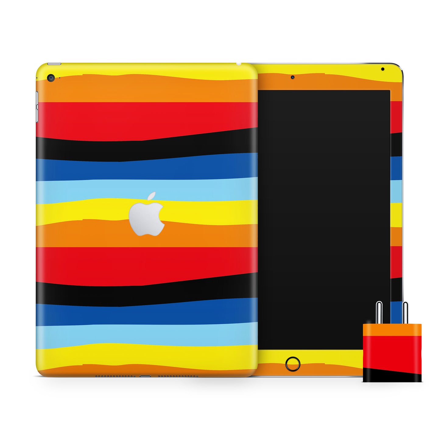 Colourful Striped Matte Finish Skin For iPad/Tablet