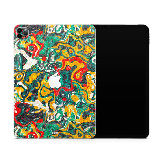 Colorful Liquid Paint  Matte Finish Skin For iPad/Tablet