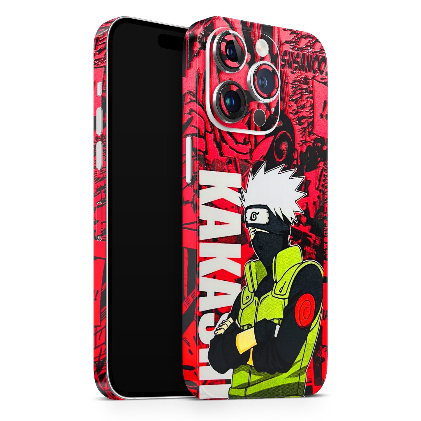 Kakashi Red Anime 3D Finish Phone Skin