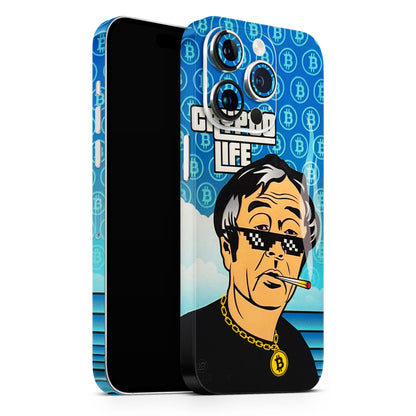 Thug Crypto life 3D Embossed Phone Skin