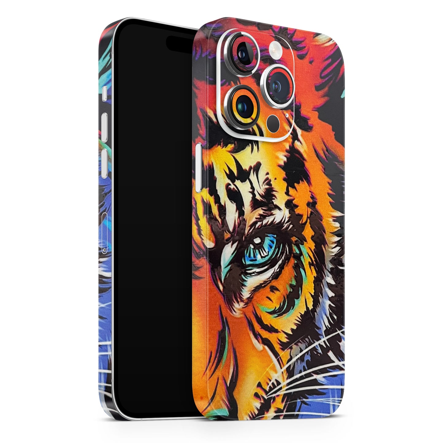 Angry Tiger 3D Textured Phone Skin