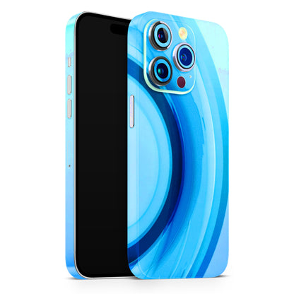 The Blue Curve 3D Finish Phone Skin